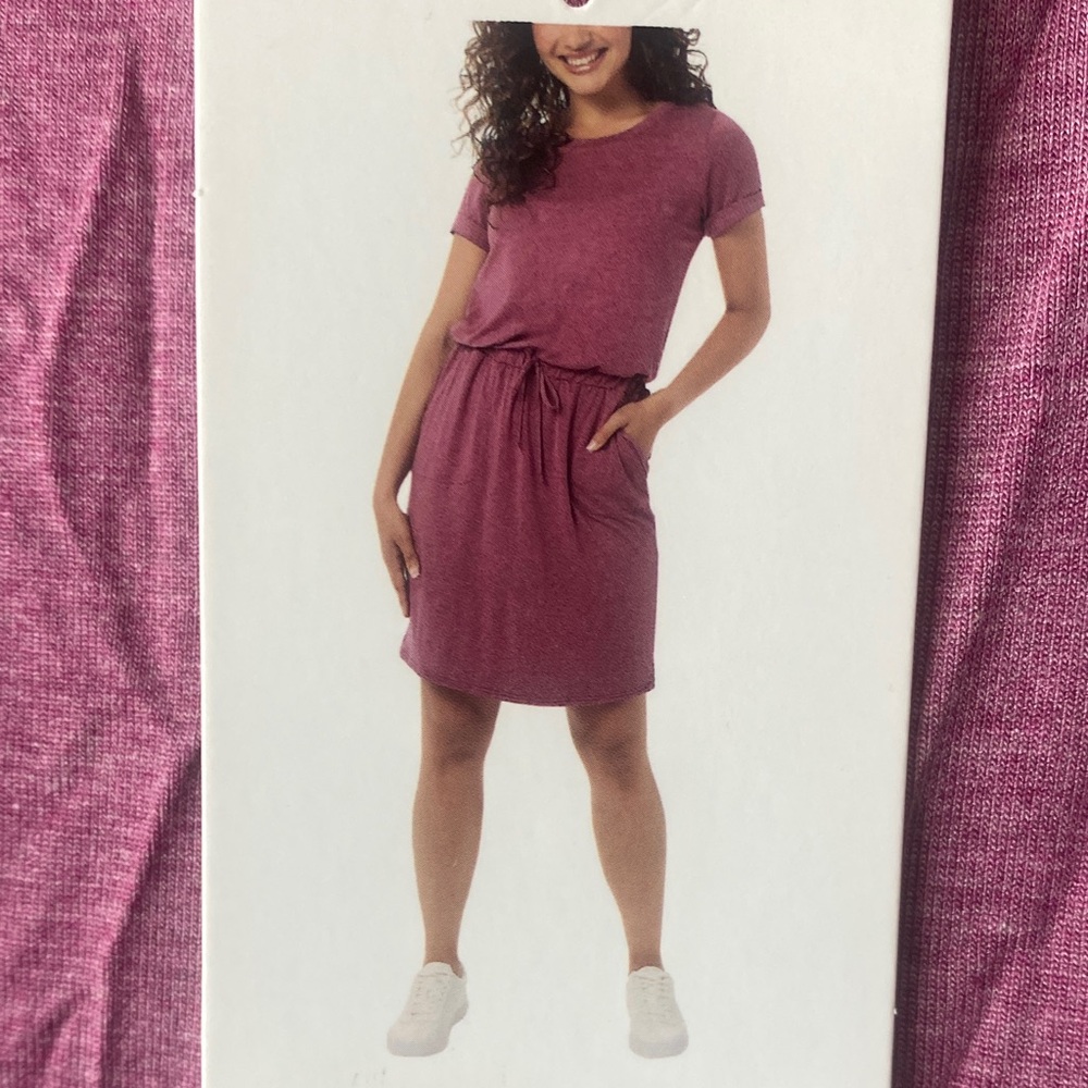(CLOSET CLEAR OUT) 32 Degrees Cool Women's Soft Lux Dress Heather Scarlet Oak